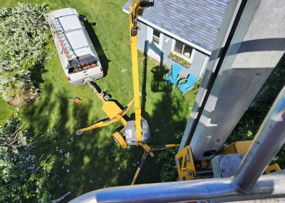 Nacelle portative pour émondage arbre - Service Émondage Arbre dans la grande région de Lanaudière - Abattage Arbres Expert